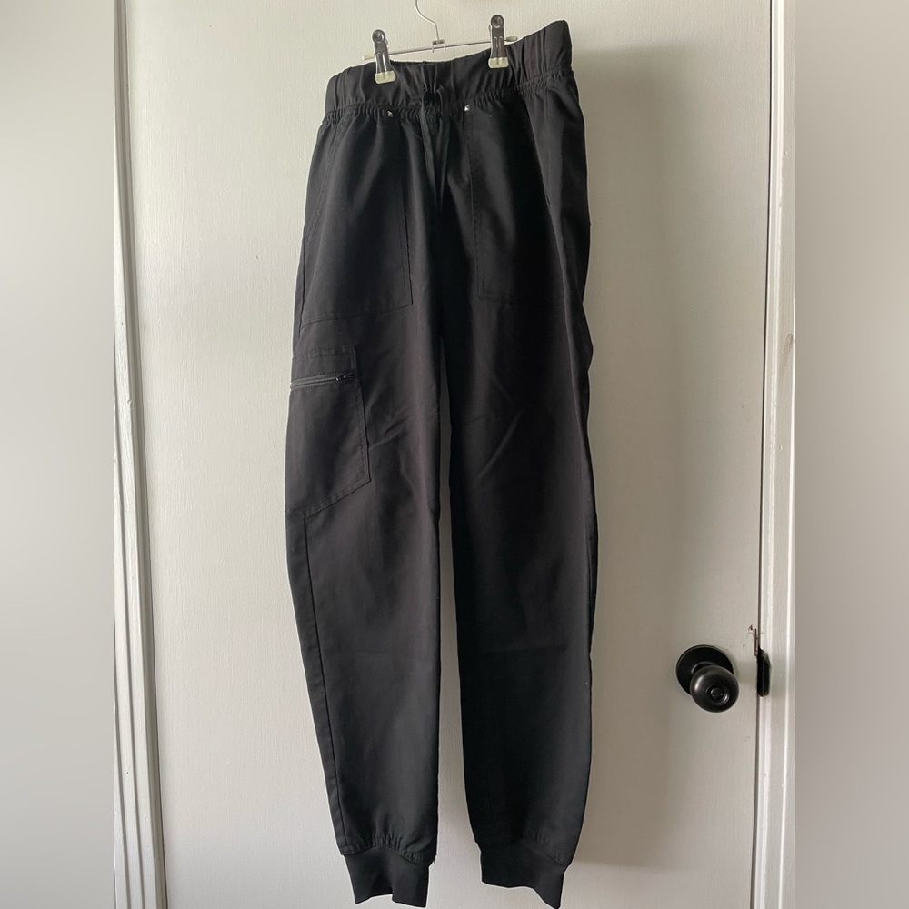 Scrubstar Black Cargo Pants Tailored Comfort